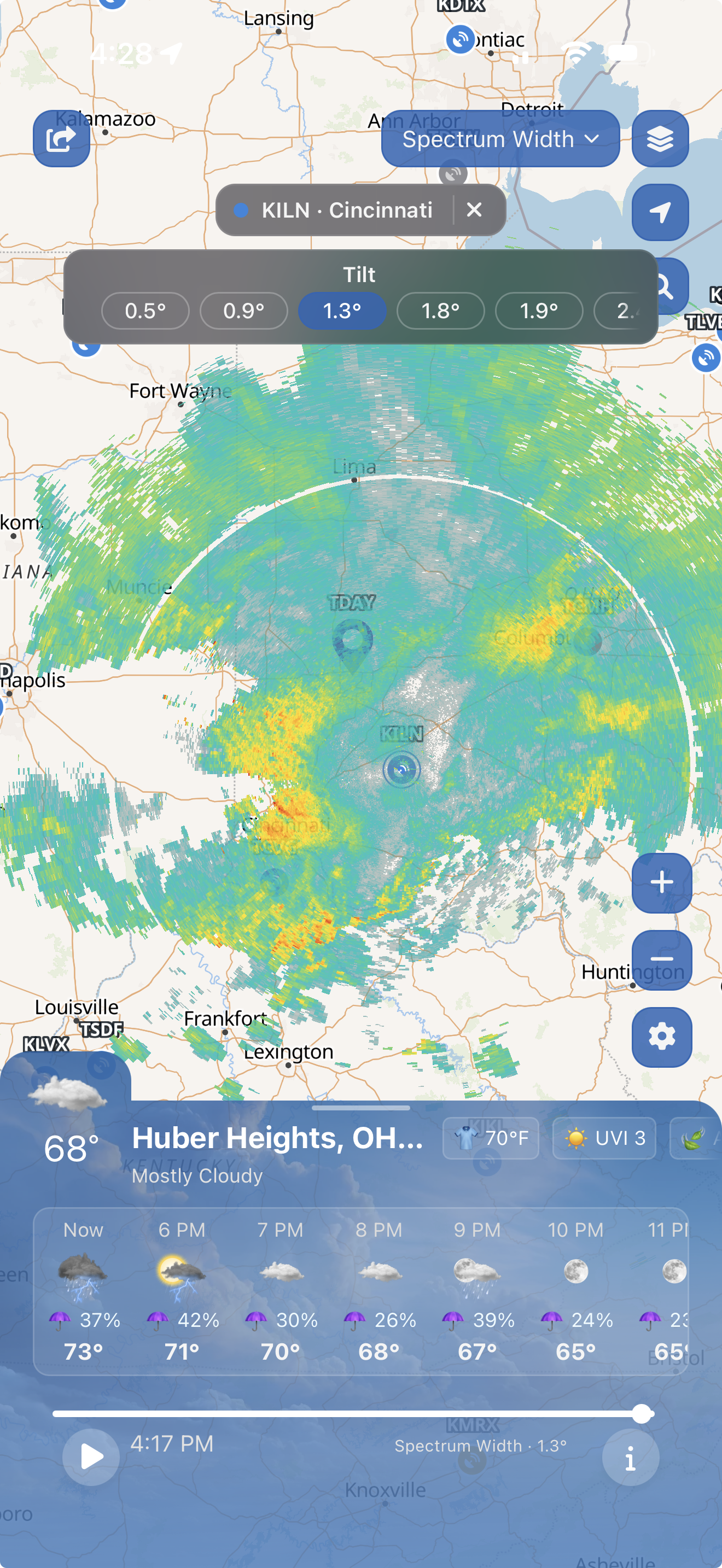 WeatherScope Single-Site Radar high-resolution storm detail